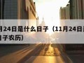 11月24日是什么日子（11月24日是什么日子农历）