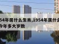 1954年属什么生肖,1954年属什么生肖今年多大岁数