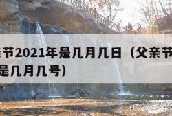 父亲节2021年是几月几日（父亲节2021年是几月几号）