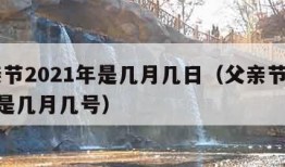 父亲节2021年是几月几日（父亲节2021年是几月几号）