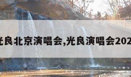 光良北京演唱会,光良演唱会2020