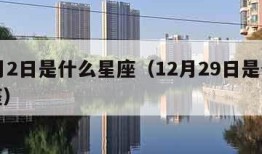 12月2日是什么星座（12月29日是什么星座）