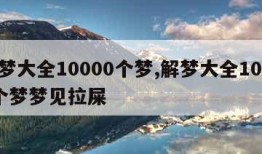 解梦大全10000个梦,解梦大全10000个梦梦见拉屎