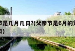 父亲节是几月几日?(父亲节是6月的第几个星期日)