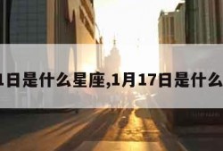 1月1日是什么星座,1月17日是什么星座