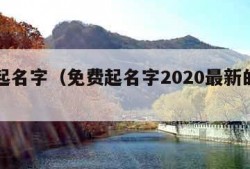 免费起名字（免费起名字2020最新的网名大全）