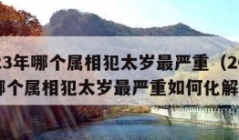 2023年哪个属相犯太岁最严重（2023年哪个属相犯太岁最严重如何化解）