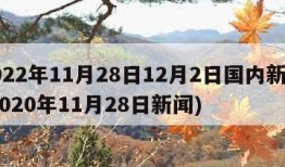 2022年11月28日12月2日国内新闻(2020年11月28日新闻)