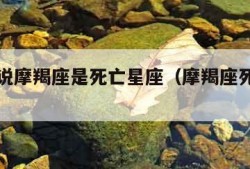 为什么说摩羯座是死亡星座（摩羯座死了是什么鬼）