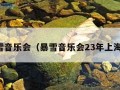 暴雪音乐会（暴雪音乐会23年上海站）