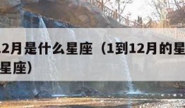 1到12月是什么星座（1到12月的星座是什么星座）