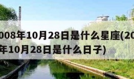 2008年10月28日是什么星座(2008年10月28日是什么日子)