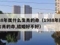 1988年属什么生肖的命（1988年属什么生肖的命,结婚好不好）