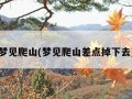 梦见爬山(梦见爬山差点掉下去)