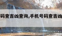 手机号码查吉凶查询,手机号码查吉凶查询系统