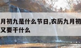 农历九月初九是什么节日,农历九月初九是什么节日又要干什么