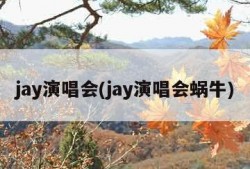 jay演唱会(jay演唱会蜗牛)