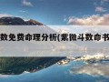 紫微斗数免费命理分析(紫微斗数命书免费测算)