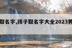 孩子取名字,孩子取名字大全2023男孩免费