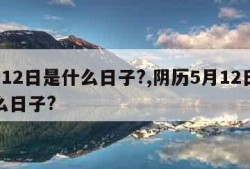 5月12日是什么日子?,阴历5月12日是什么日子?