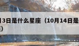 10月3日是什么星座（10月14日是什么星座）