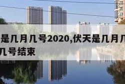 伏天是几月几号2020,伏天是几月几号2023几号结束