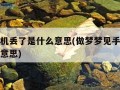 梦见手机丢了是什么意思(做梦梦见手机丢了是什么意思)