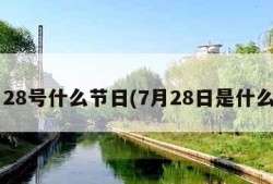 7月28号什么节日(7月28日是什么节)