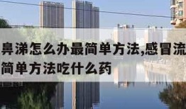 感冒流鼻涕怎么办最简单方法,感冒流鼻涕怎么办最简单方法吃什么药