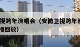 安徽卫视跨年演唱会（安徽卫视跨年演唱会2024直播回放）