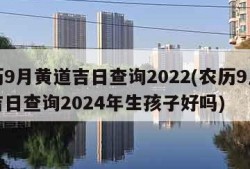 农历9月黄道吉日查询2022(农历9月黄道吉日查询2024年生孩子好吗)