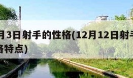 12月3日射手的性格(12月12日射手座性格特点)