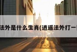 逍遥法外是什么生肖(逍遥法外打一数字)