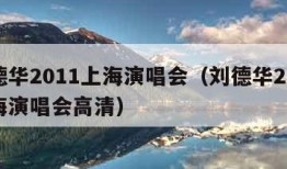 刘德华2011上海演唱会（刘德华2011上海演唱会高清）