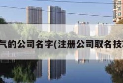 大气的公司名字(注册公司取名技巧)