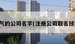 大气的公司名字(注册公司取名技巧)