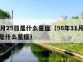 11月25日是什么星座（96年11月25日是什么星座）