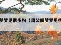 周公解梦梦见很多狗（周公解梦梦见很多狗叫）