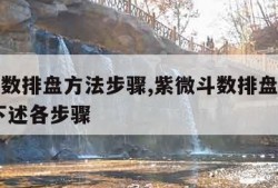 紫微斗数排盘方法步骤,紫微斗数排盘步骤总表 按下述各步骤