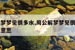 周公解梦梦见很多水,周公解梦梦见很多水果是什么意思