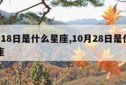 1月18日是什么星座,10月28日是什么星座