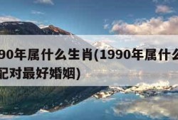 1990年属什么生肖(1990年属什么生肖配对最好婚姻)