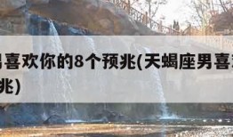 天蝎男喜欢你的8个预兆(天蝎座男喜欢你的8个预兆)