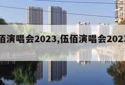 伍佰演唱会2023,伍佰演唱会2023上海