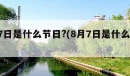 8月7日是什么节日?(8月7日是什么节日子)