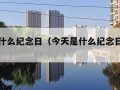 今天是什么纪念日（今天是什么纪念日子查询）