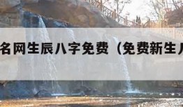 宝宝取名网生辰八字免费（免费新生儿取名2024）