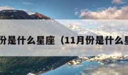 9月份是什么星座（11月份是什么星座）