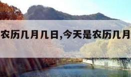 今天是农历几月几日,今天是农历几月几日今日查询