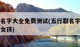 五行取名字大全免费测试(五行取名字大全免费测试女孩)